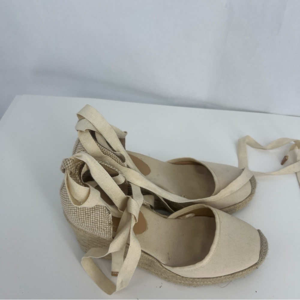 Express Cream Espadrille Wedges - Picture 2 of 14